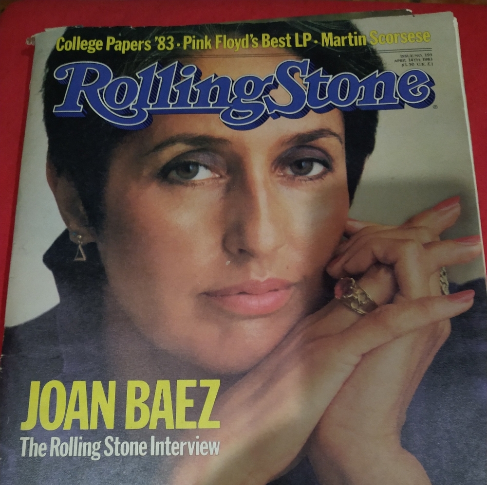 Joan Baez Rolling Stone #393 April 1983